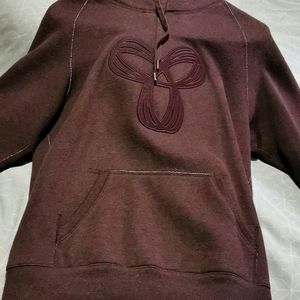 burgundy reverse stitch tna hoody